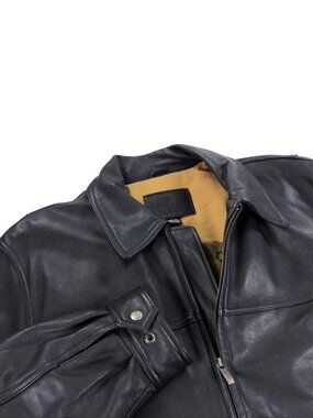 James Dean The Original Authentic Classic Leather Jacket Mens Size M Black NEW